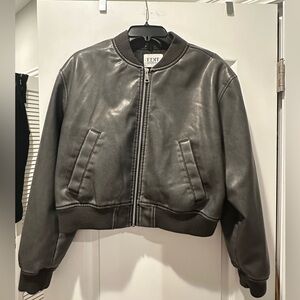 NWOT Edit by Jason Wu faux leather bomber jacket.